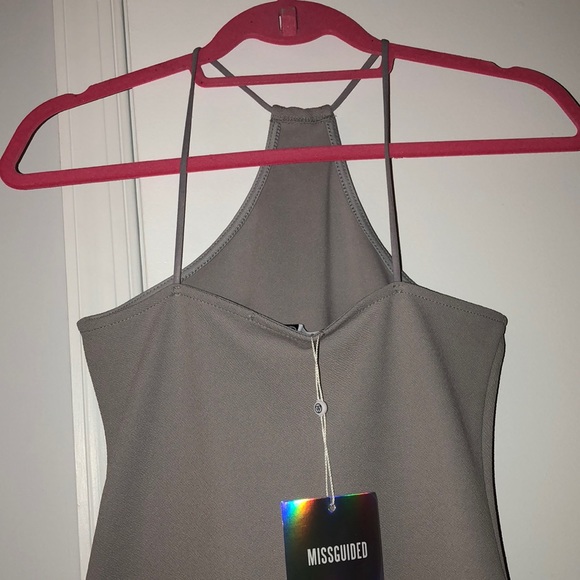 Racer Neck Bodycon Dress - Picture 7 of 8